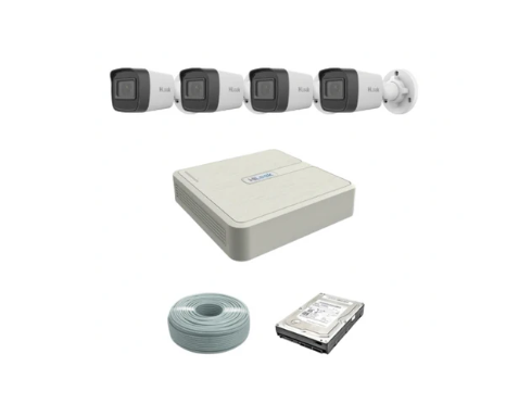 HiLook by Hikvision 2MP IP Camera Kit – 4-Channel NVR with PoE - Free Basic Installation*