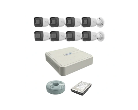 HiLook by Hikvision 2MP IP Camera Kit – 8-Channel NVR with PoE - Free Basic Installation*