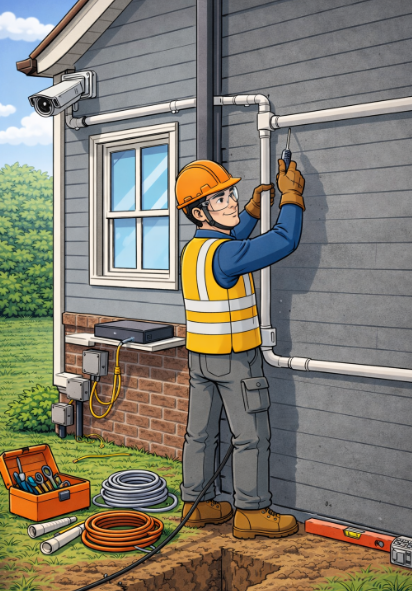 Route building per meter